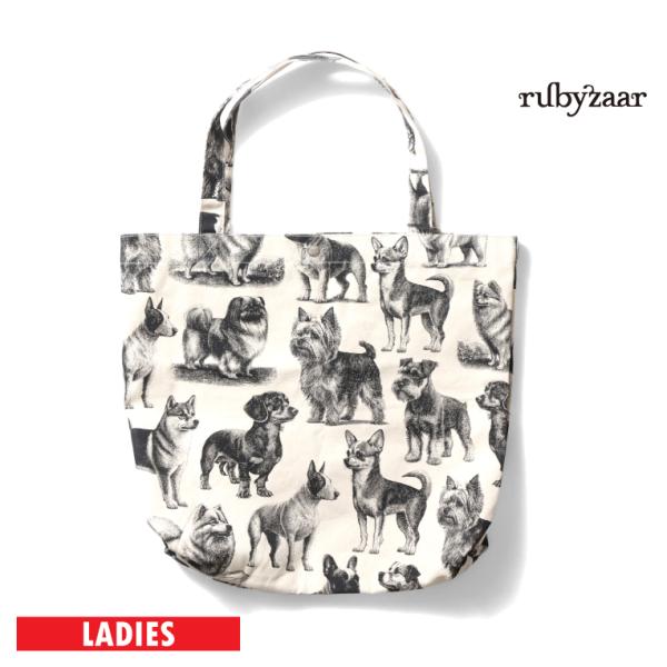 【並行輸入品】RUBYZAAR / ルバイザー RZ253 DOG TOTE / ドッグトートバッグ...