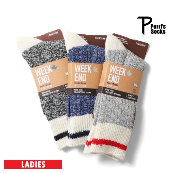 【並行輸入品】PERRI'S SOCKS / ぺリーズソックス WEA304-W WORK SOCK...