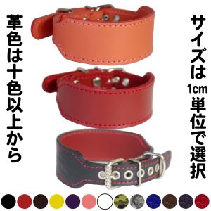 首輪 イタグレ ミニピン スタッズ 革 幅広：Small Type G2_001ダブル