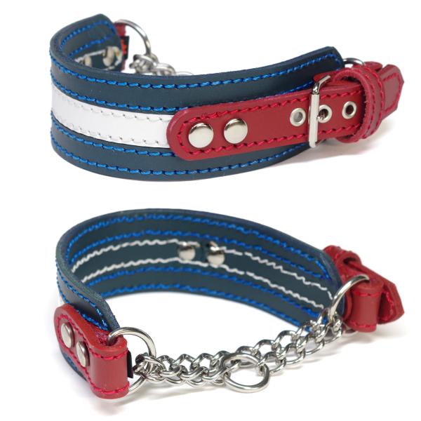 extr+heavy1729 ウィペット 革 ハーフチョーク　(頭周り33.5cm): アウトレット