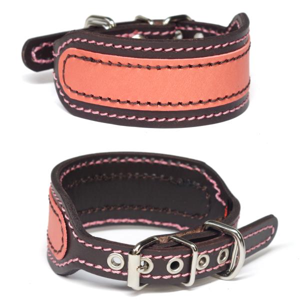 ExtraHeavy1769 イタグレ ミニピン 用 3.5cm幅 革 首輪(24cm)