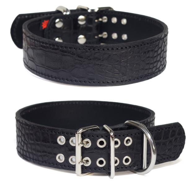 Extra+Heavy1778:大型犬用4cm幅革首輪(4cm）