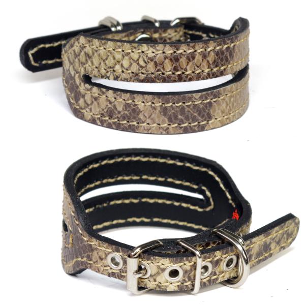 ExtraHeavy1788 イタグレ ミニピン 用 3.5cm幅 革 首輪(23cm)