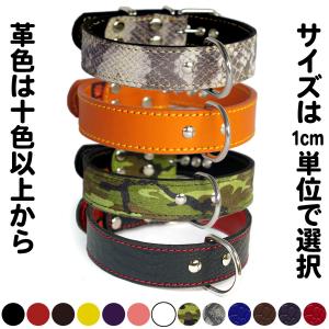 首輪 チワワ 革 1.5cm幅：XSmall Type 000(鋲なしタイプ）*色は十色