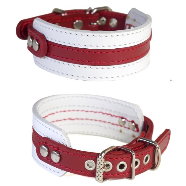 首輪 ウィペット 革 4cm幅：4cm Type GF2-Flag イングランド【サイズは1cm単位...