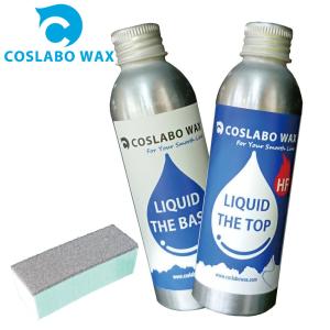 COSLABO Wax LIQUID スポンジ付き リキッドワックスお試し2本セット TheTop HF + TheBase コスラボワックス リキッド 液体 ボードワックス｜extreme-ex