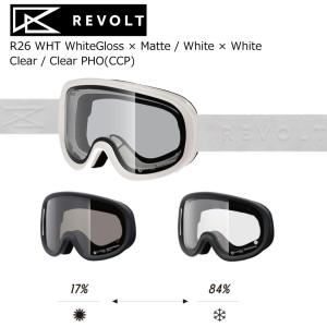 REVOLT（リボルト） 25-26 ゴーグル スーパーライトフレーム R26WHT