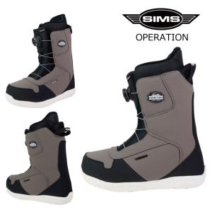 美品　SIMS Operation シムス　スノーボードブーツ 25cm SIMS 24-25 SIMS/シムス OPERATION オペレーション メンズ