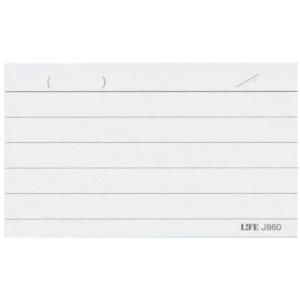 ライフ 情報カードJ860 名刺サイズ 白(メ...の詳細画像1