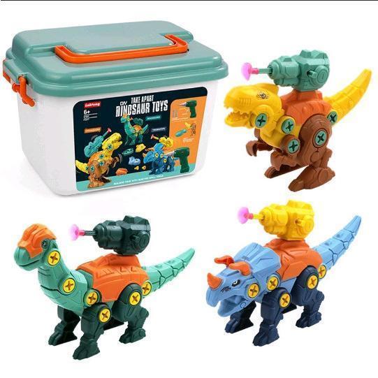 恐竜 おもちゃ 知育玩具 組み立ておもちゃ DIY恐竜立体パズル 3歳 4歳 5歳 6歳 誕生日 プ...