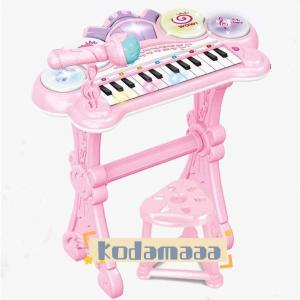 子ピアノ ピアノ おもちゃ おもちゃのピアノ 子供用 キッズ 光る ミニピアノ マイク付き 電子 キーボード 録音 多機能 知育玩具 誕生日 こどもの日 クリスマス