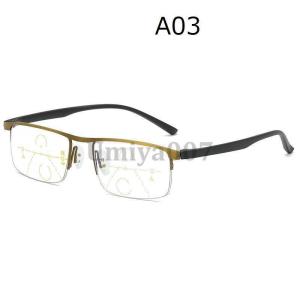 遠近両用メガネ 老眼鏡 ブルーライトカット ピ...の詳細画像3
