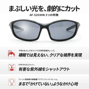 偏光スポーツサングラス メンズ アジアンフィッ...の詳細画像2