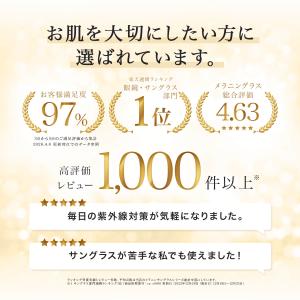 サングラス レディース メラニンサングラス U...の詳細画像1