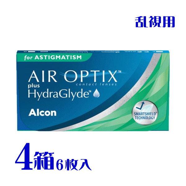 エアオプティクスプラス ハイドラグライド 乱視用 4箱 2週間交換 1箱6枚 低含水 うるおい成分 ...
