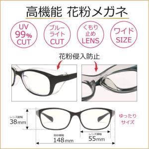 花粉グラス 花粉メガネ 花粉対策 UVカット ...の詳細画像1