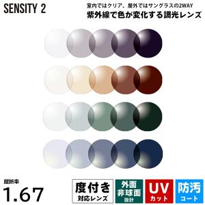 HOYA 度付きレンズ 可視光調光 センシティダーク HOYA SENSITY DARK 非