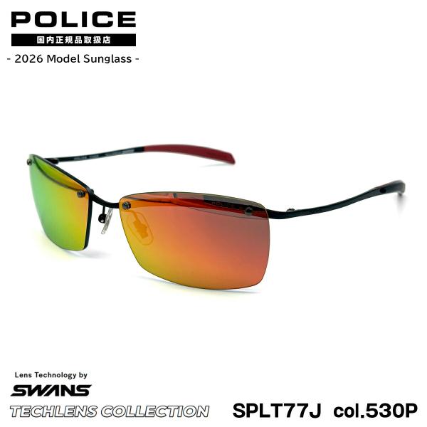 ポリス 偏光 サングラス 2026 SPLT77J col.530P 60mm アジアンフィット M...