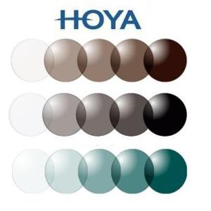 【送料無料】　レンズ HOYA  非球面 1.67 調光レンズ レンズカラー選択可　2枚1組
