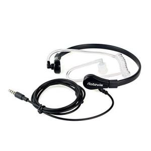 Retevis 咽喉マイク イヤホン 骨伝導 声帯マイク チューブ式 携帯用 1ピン3.5mm