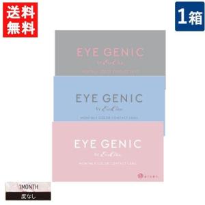 コンタクトレンズ  メール便送料無料 EYEGENIC by Ever Color 度なし 1箱 1箱2枚入り×1箱  1ヶ月 株式会社アイセイ｜eyeshine