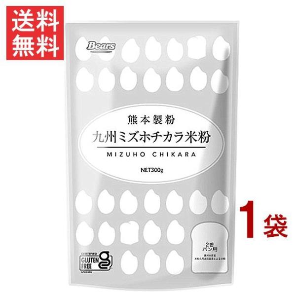 九州ミズホチカラ米粉 300g×1袋 グルテンフリー 熊本製粉 九州産 ミズホチカラ100% 送料無...