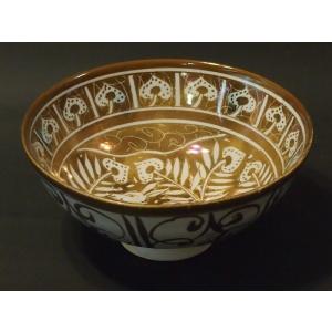 オニキス花瓶/多彩なストライプ模様/ブラウン オニックス 花瓶 B