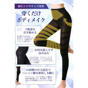 ハイウエスト スパッツ 着圧レギンス タイツ ...の詳細画像4