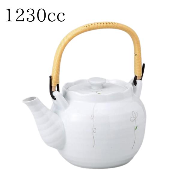 土瓶 大容量 波佐見焼 おすすめ 銀の蕾 1230cc つる 取手 急須 ポット 業務用 集会所 公...