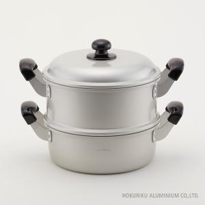 蒸し器セット30cm ご飯の容量約 3升 蓋1+セイロ1+鍋1 ホクア ゆうげ
