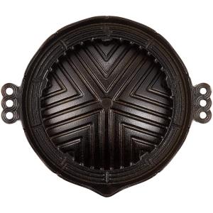 岩鋳（IWACHU） 焼肉 ジンギスカン鍋 深型 28.5cm 南部鉄器 ガス火用