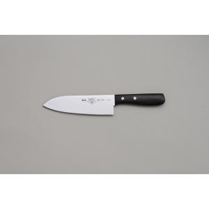 口金サーモン三徳包丁 右利き 左利き 両利き用 ディンプル加工 ツバ