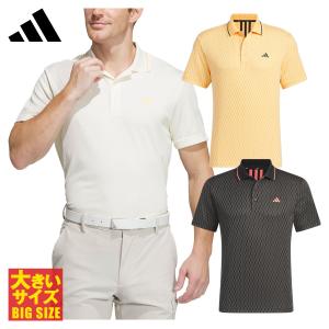 アディダス ゴルフ adidas Golf ゴルフウエア メンズ 半袖ポロシャツ 「 IEY58 」 吸汗速乾 バックメッシュ ビッグサイズ 2024春夏モデル｜ezaki-g