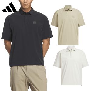 アディダス ゴルフ adidas Golf ゴルフウエア メンズ 半袖シャツ 接触冷感 撥水 ストレッチ 撥水 UPF50+ 「 O7444 」 2026春夏モデル 【当店在庫品】｜EZAKI NET GOLF