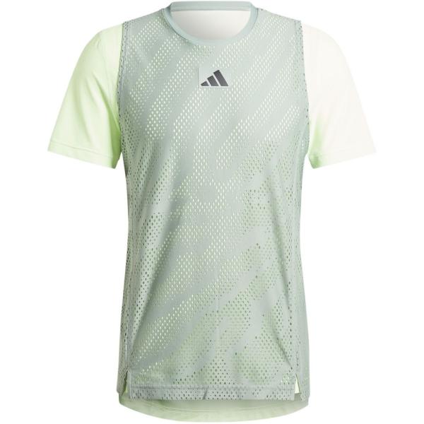 adidas(アディダス) テニス プロ レイヤリング半袖Tシャツ SLVGRN/GRNスハ