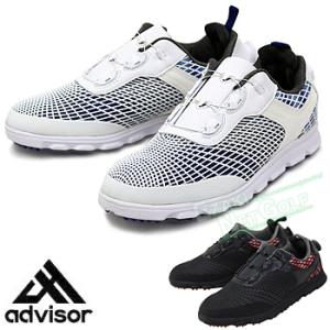 advisor アドバイザー 正規品 atop採用 メンズ スパイクレス ゴルフシューズ 「 ADGS2018 」