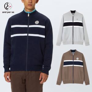 アンパスィ and per se ゴルフウエア メンズ ブルゾン ストレッチ 吸湿