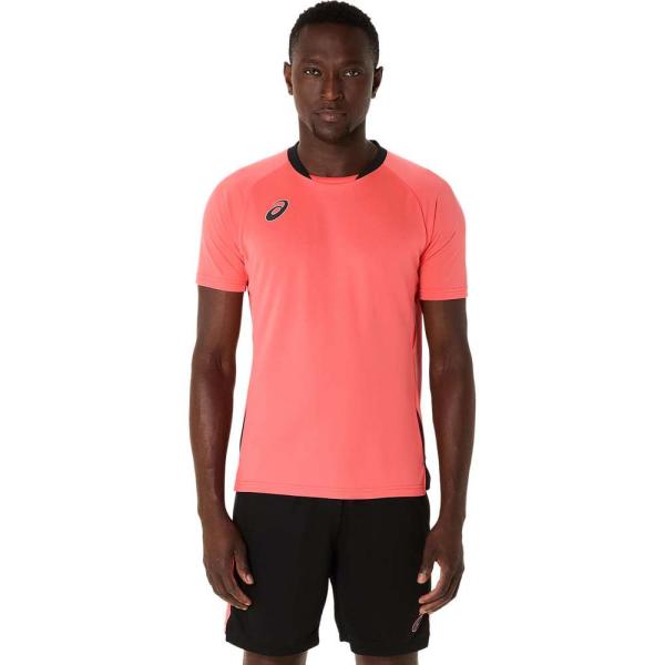 アシックス ASICS 2101A303 PRACTICE SS TOP コーラルリーフ