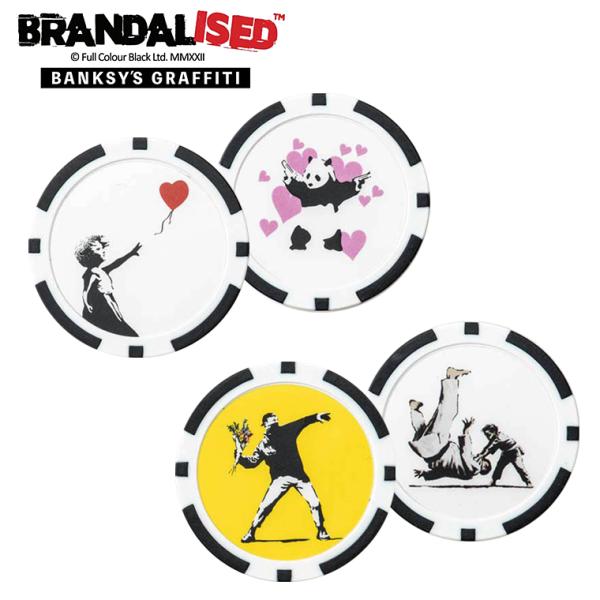BANKSY バンクシー 正規品 リバーシブル カジノチップマーカー2個セット 2024モデル 「 ...