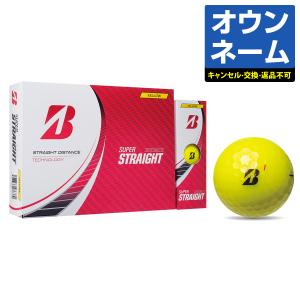 【名入れ オウンネーム】 ブリヂストンゴルフ日本正規品 SUPER STRAIGHT スーパーストレート 2023モデル ゴルフボール3ダース(36個入)｜ezaki-g