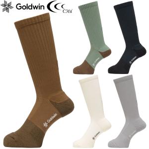 Goldwin ゴールドウィン 正規品 C3fit 男女兼用 ユニセックス ペーパーファイバー アーチサポート パイル ミッドカット ソックス 2025モデル 「 GC25101 」