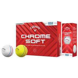 Callaway キャロウェイ日本正規品 CHROME SOFT TRIPLE TRACK クロムソフト トリプルトラック 2024新製品 ゴルフボール 1ダース(12個入)｜ezaki-g