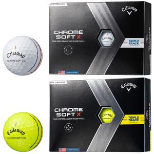 Callaway キャロウェイ日本正規品 CHROME SOFT X TRIPLE TRACK クロムソフト エックス トリプルトラック 2022モデル ゴルフボール 1ダース(12個入)