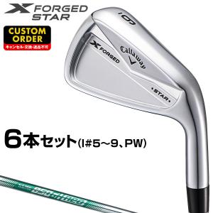 X FORGED STAR アイアン NSPRO850GH neoスチールシャフト 6本セット(#5〜9、PW) 【カスタムクラブ】 キャロウェイ 日本正規品 2024新製品｜ezaki-g