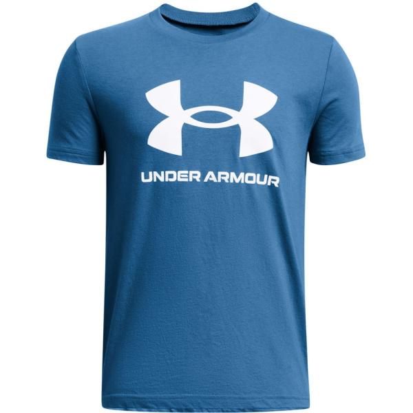 アンダーアーマー UAスポーツスタイル ロゴ ショートスリーブ Tシャツ Ｐｈｏｔｏｎ Ｂｌｕｅ/Ｗ...