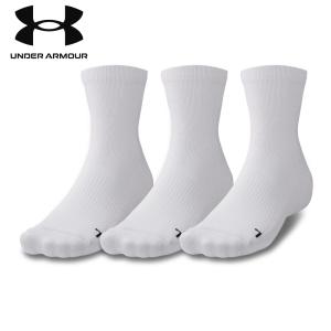 UNDER ARMOUR (アンダーアーマー) UA QUARTER SOCKS (3P) WHITE/1371936 【バスケット ソックス】の商品画像