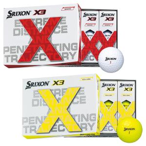 DUNLOP ダンロップ 日本正規品 SRIXON X3 スリクソン エックススリー ゴルフボール 1ダース(12個入)