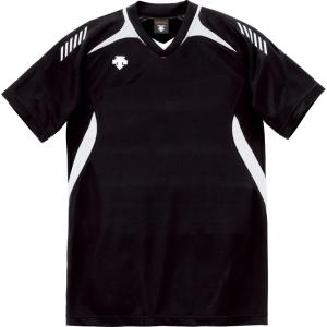 デサント 半袖ゲームシャツ DSS-4922 ブラク/ホワイト