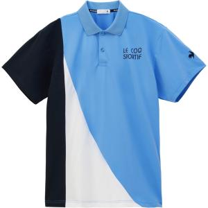 ルコックスポルティフ ヘランカサンスクリーン 襟付きシャツ ブルー｜ezaki-g
