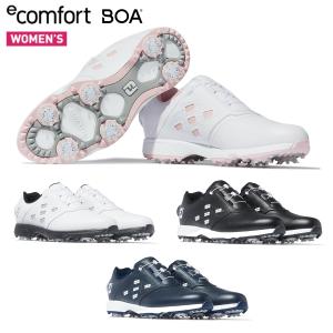 FOOTJOY フットジョイ日本正規品 e Comfort Boa (イーコンフォート ボア) 2023モデル ウィメンズ(レディス) ソフトスパイク ゴルフシューズ